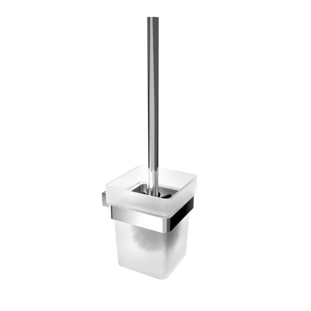 Cinder Wall-Mounted Toilet Brush - Chrome