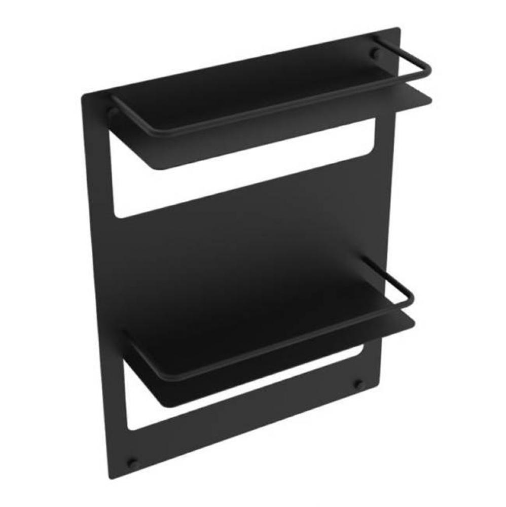 Double Wall Shelf - Matte Black