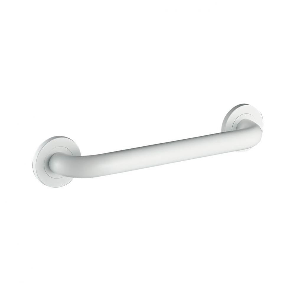 12'' Round Grab Bar - Matte White