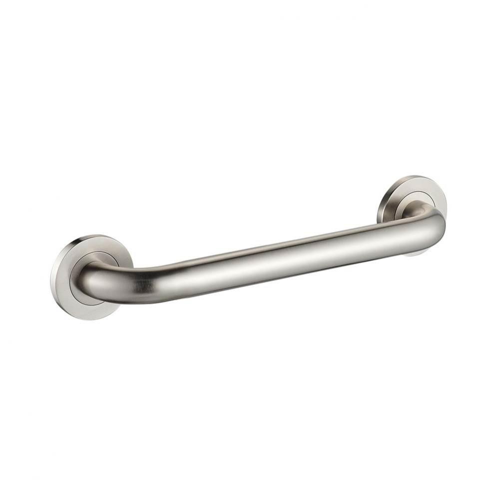 12'' Round Grab Bar - Brushed Nickel