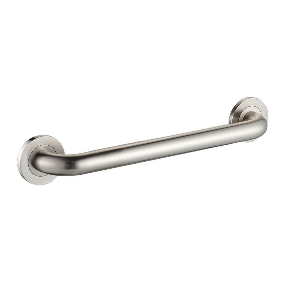 18'' Round Grab Bar - Brushed Nickel