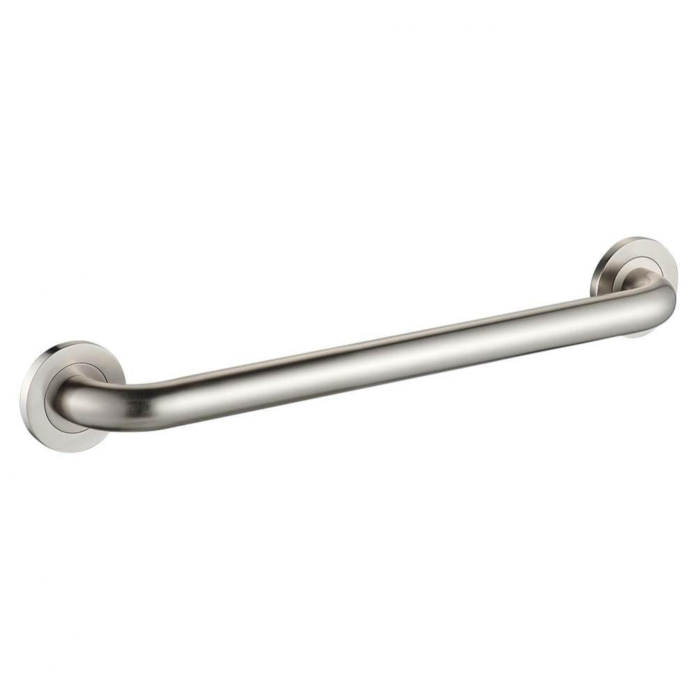 24'' Round Grab Bar - Brushed Nickel