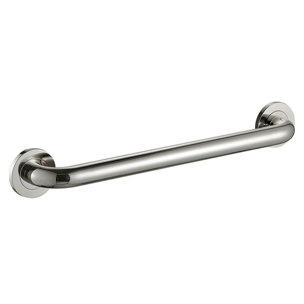 24'' Round Grab Bar - Polished Nickel