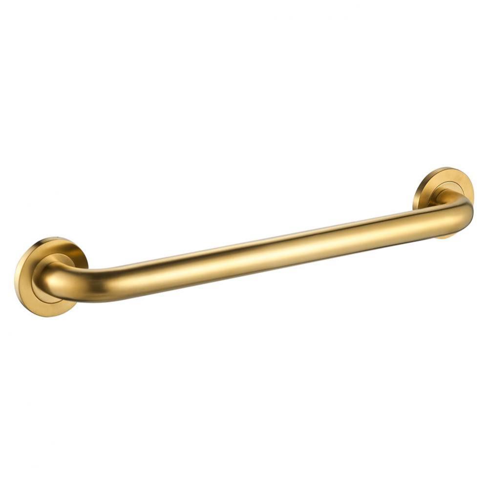 24'' Round Grab Bar - PVD Brushed Gold