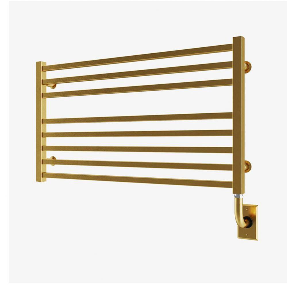 35.5''x19'' Avento Electric Plug-In Towel Warmer - PVD Brushed Gold