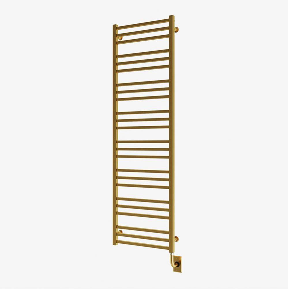 19.5''x64'' Avento Electric Plug-In Towel Warmer - PVD Brushed Gold