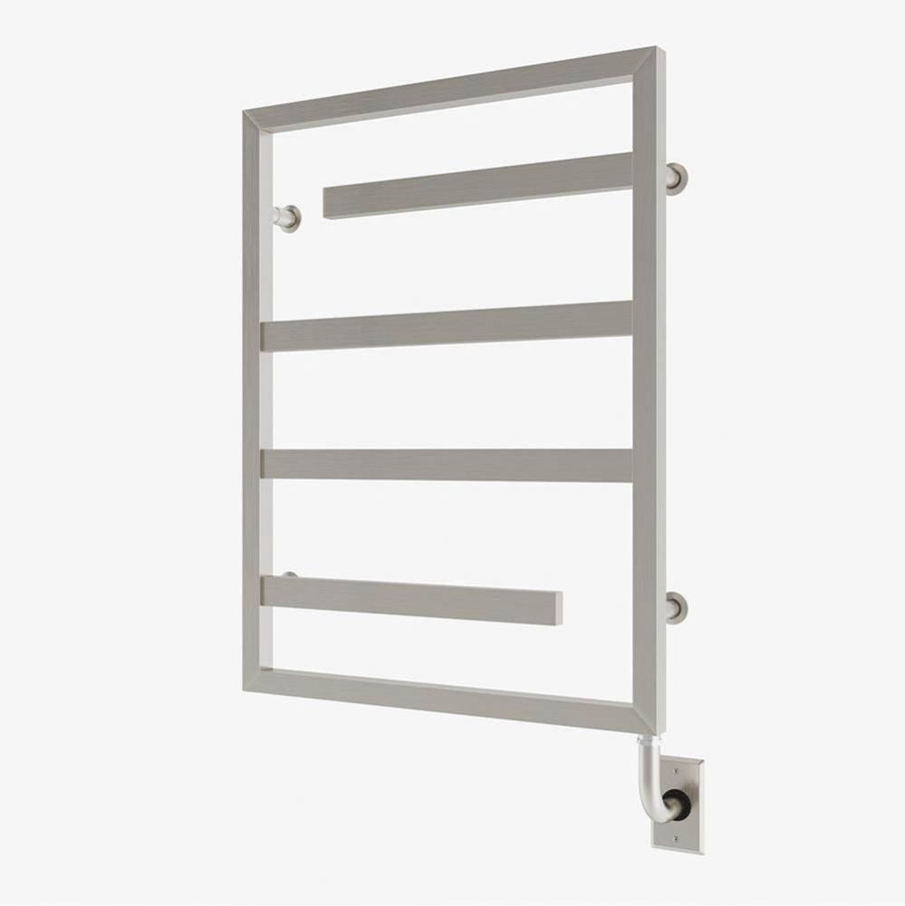 23.5''x31'' Vasto Hydronic Towel Warmer - Brushed Nickel