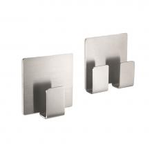 ICO Bath Z40135 - WHILE STOCKS LAST - 2.25'' x 2.25'' Appeso Double Towel Hook Self Adhesive - S