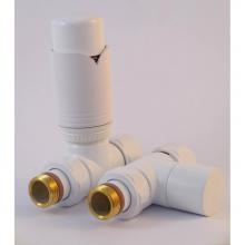 ICO Bath A1051 - Thermostatic Straight Valve Pair - White