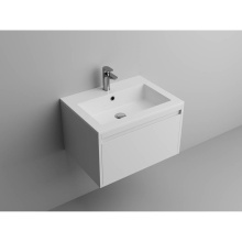 ICO Bath B1124C.GW - Square 24'' Vanity Sink Top - Gloss White