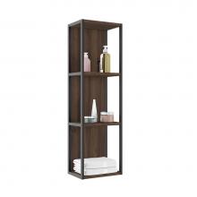 ICO Bath BA1012.DW - Accent Open Wall Cabinet - Dark Walnut