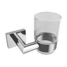 ICO Bath V62553 - Crater Glass Tumbler - Chrome