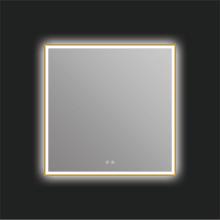 ICO Bath IE1136.BG - Eden 36'' x 36'' LED Mirror - Brushed Gold