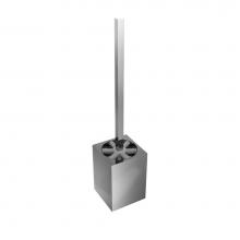 ICO Bath V3643 - Cinder Free-Standing Toilet Brush - Chrome