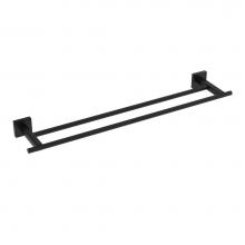ICO Bath V66185 - Heat 24'' Double Towel Bar - Matte Black
