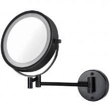 ICO Bath V9055 - 8.5'' Double Sided Lighted Wall-Mounted Mirror - Matte Black