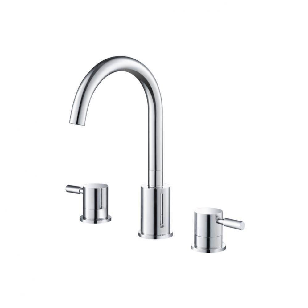 Three Hole 8'' Widespread Two Handle Bathroom Faucet