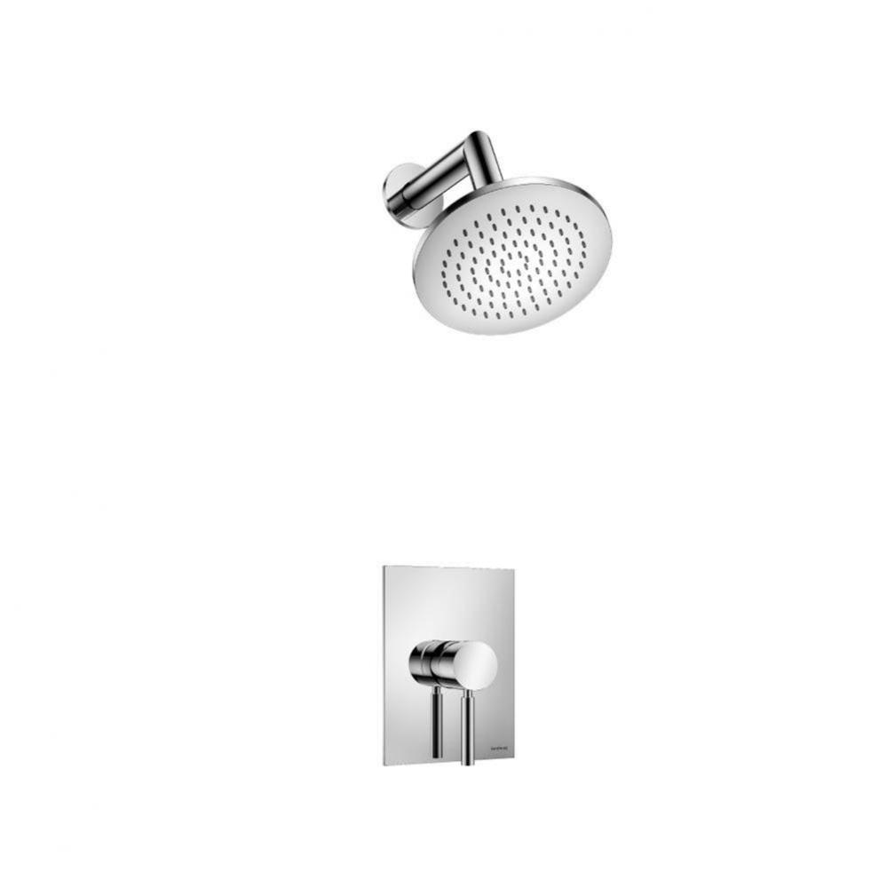 Single Output Shower Set With Brass Shower Head & Arm