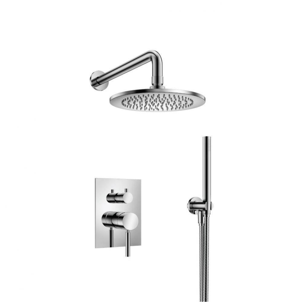 Two Output Shower Set With Shower Head And Hand Held