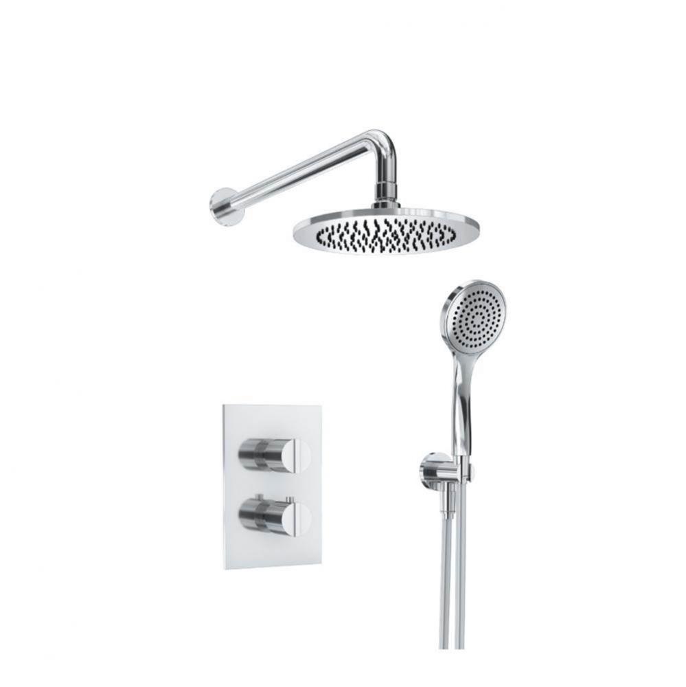 Two Output Shower Set With Shower Head And Hand Held