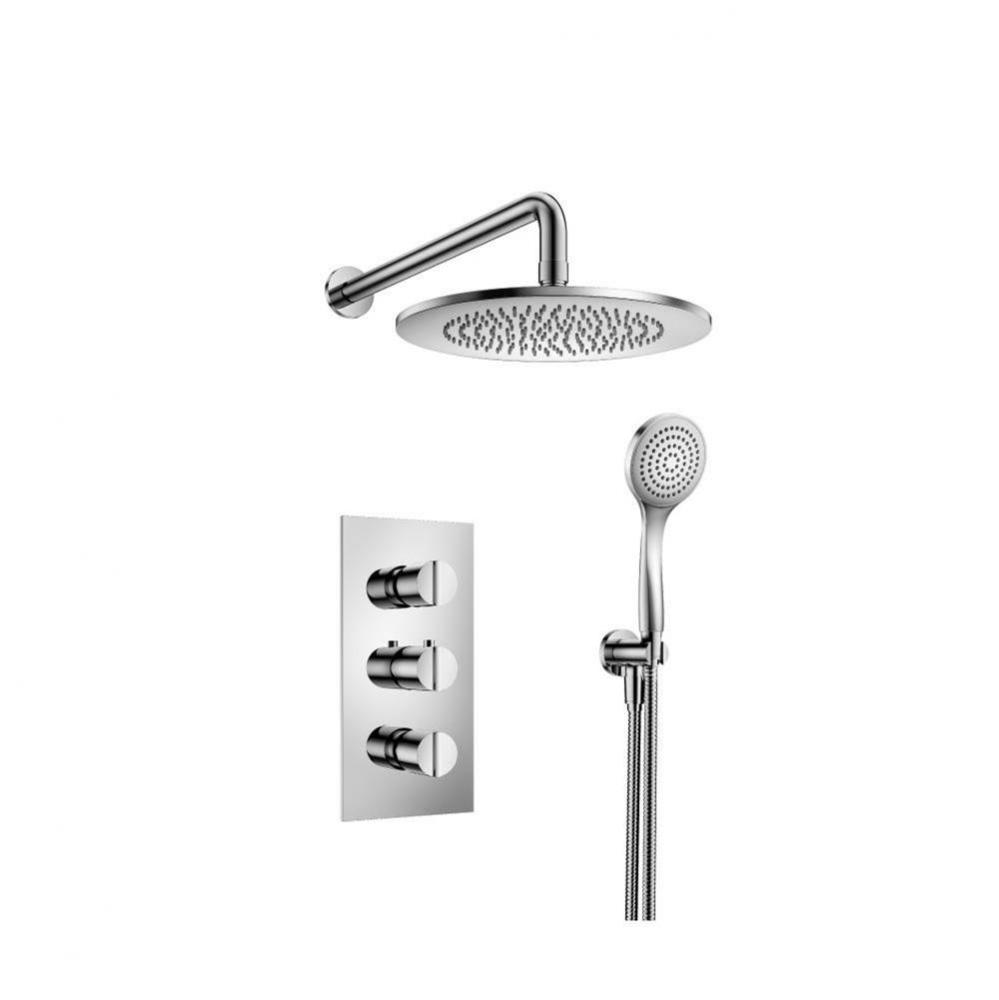 Two Output Shower Set With Shower Head And Hand Held