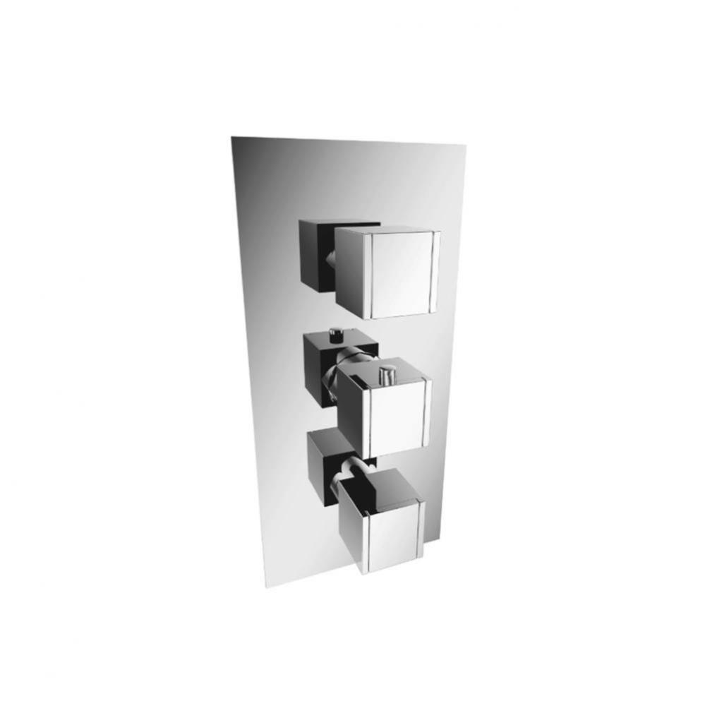 Trim For 3/4'' Thermostatic Valve with 2 Volume Controls - Use with TVH.4401