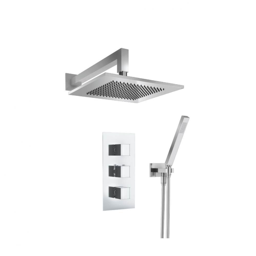 Two Output Shower Set With Shower Head And Hand Held