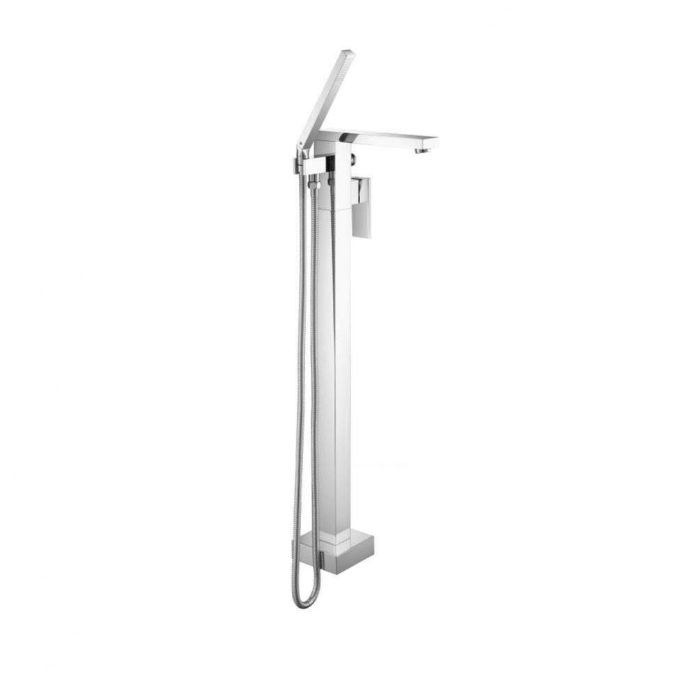 Freestanding Floor Mount Bathtub / Tub Filler With Hand Shower