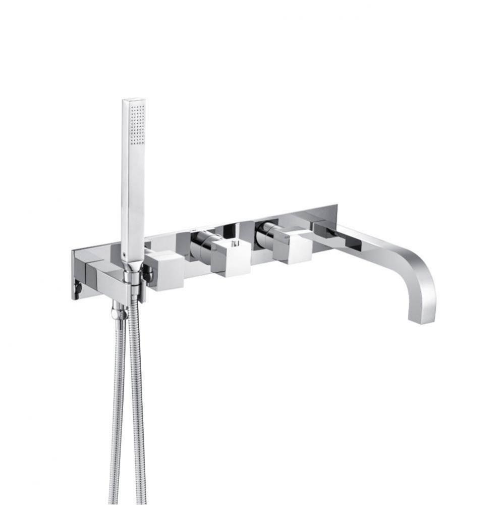 Trim For Wall Mount Tub Filler With Hand Shower