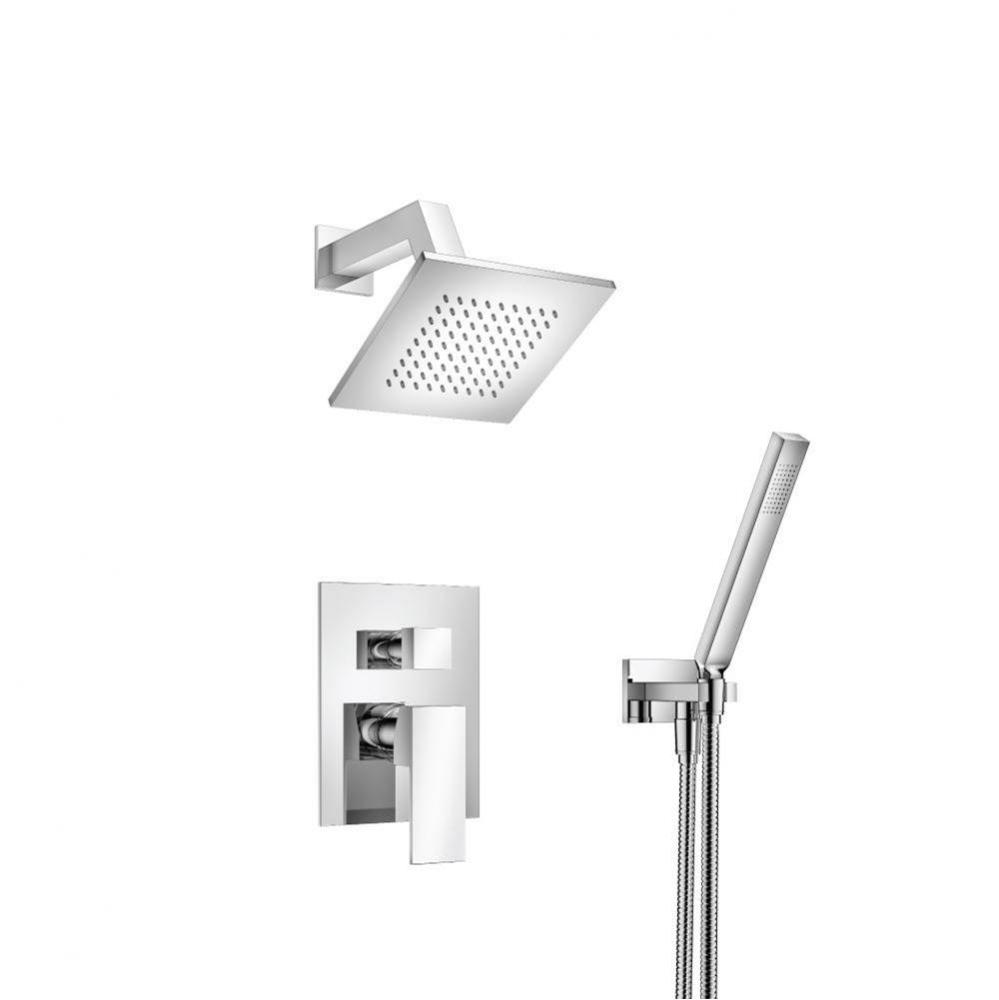 Two Output Shower Set With Shower Head And Hand Held