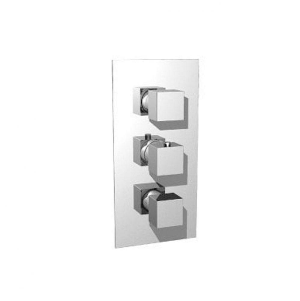 Trim For 3/4'' Thermostatic Valve with 2 Volume Controls - Use with TVH.4401