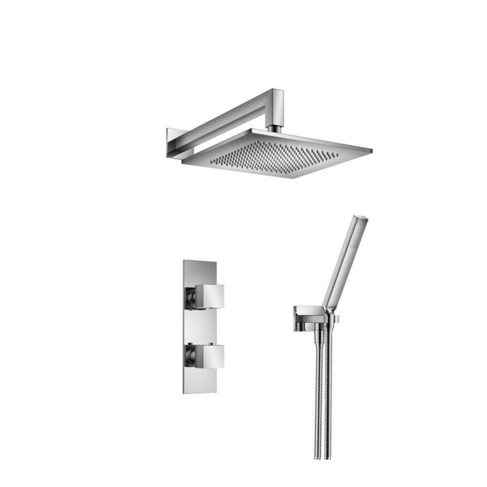 Two Output Shower Set With Shower Head And Hand Held