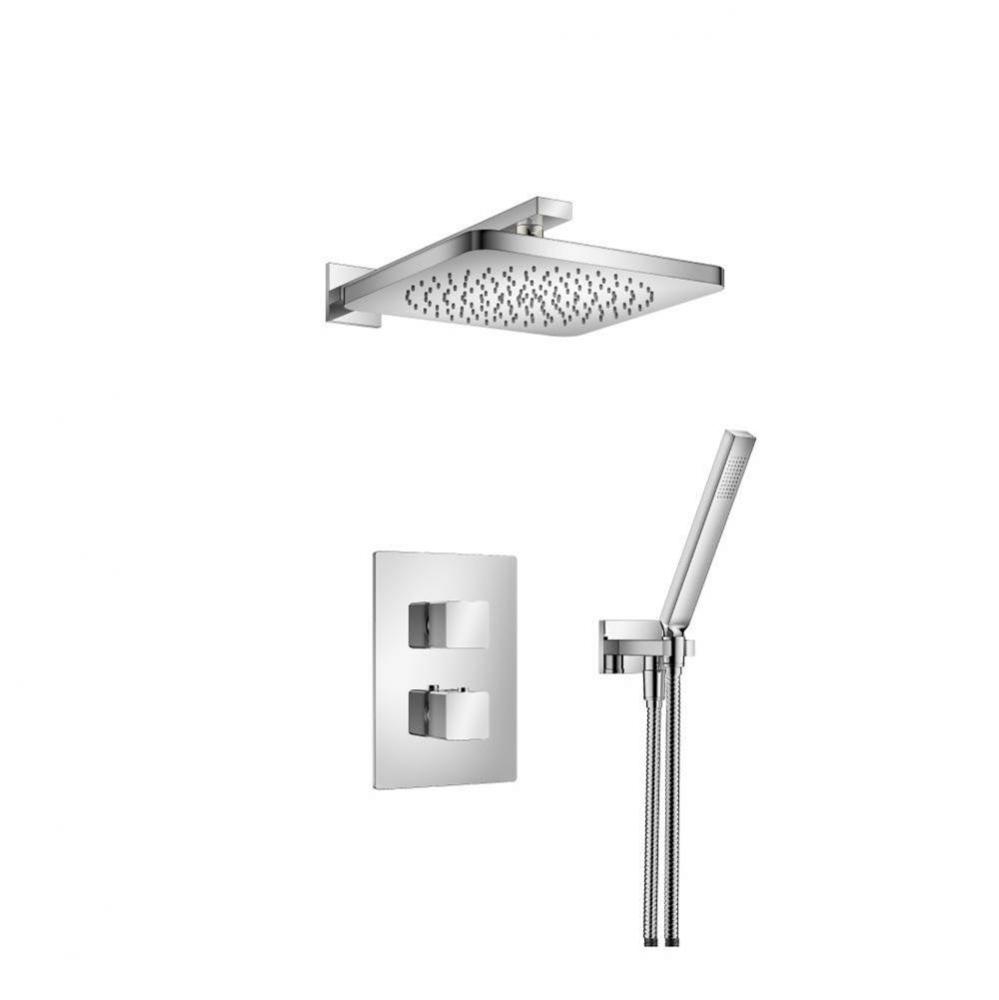 Two Output Shower Set With Shower Head And Hand Held