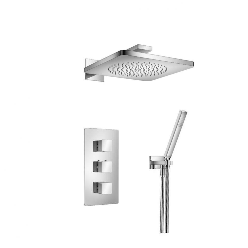 Two Output Shower Set With Shower Head And Hand Held