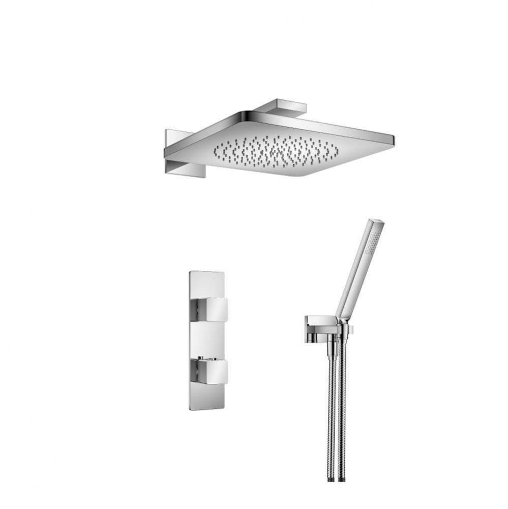 Two Output Shower Set With Shower Head And Hand Held