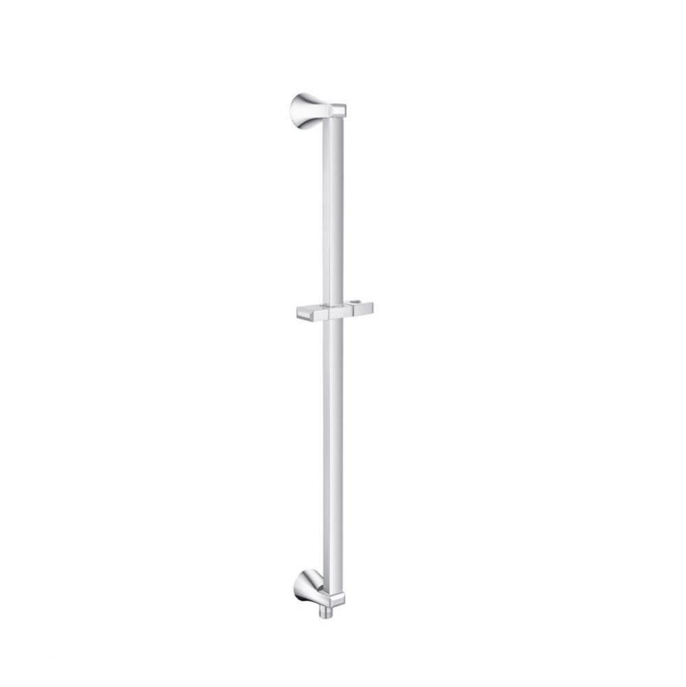 Shower Slide Bar With Integrated Wall Elbow