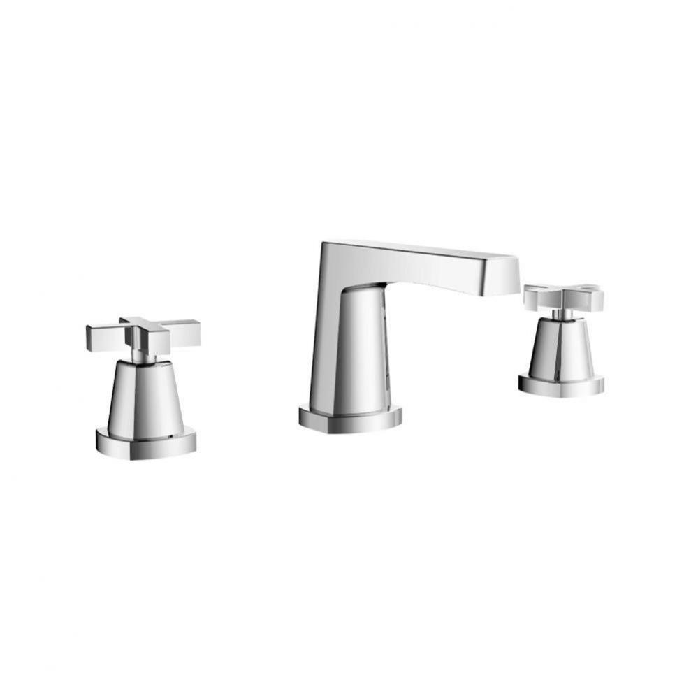 Three Hole 8'' Widespread Two Handle Bathroom Faucet