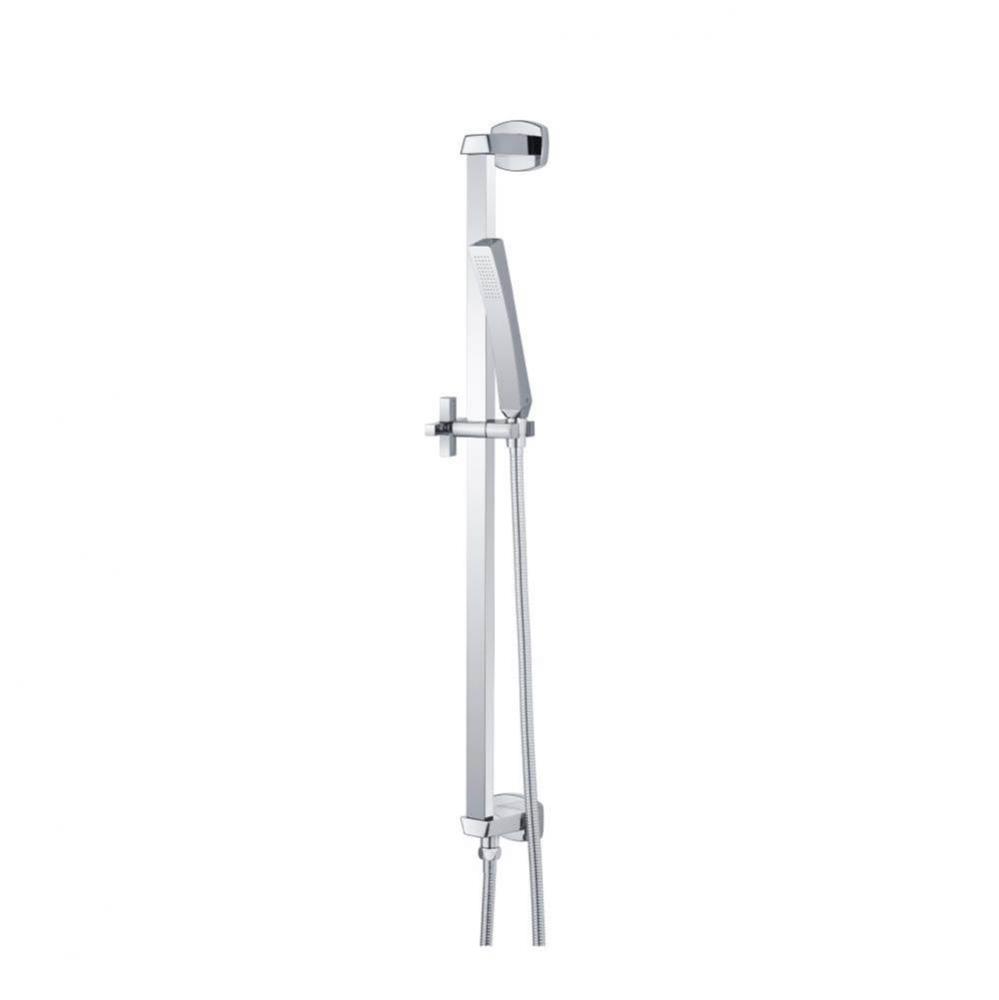 Hand Shower Set with Slide Bar, Integrated Elbow & Hose