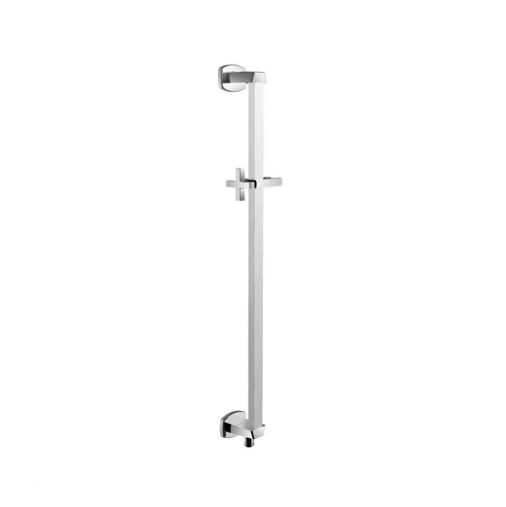 Shower Slide Bar With Integrated Wall Elbow