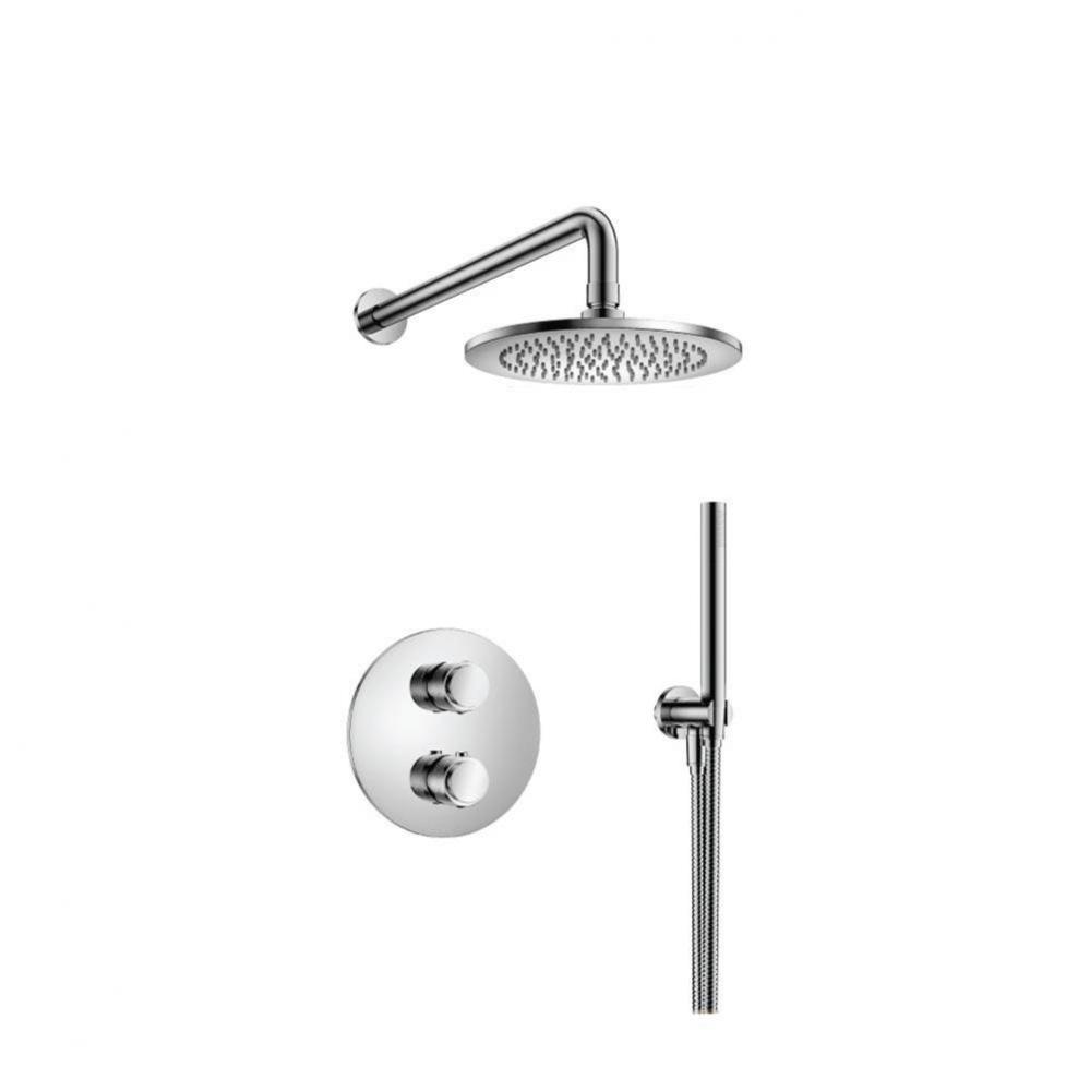 Two Output Shower Set With Shower Head And Hand Held