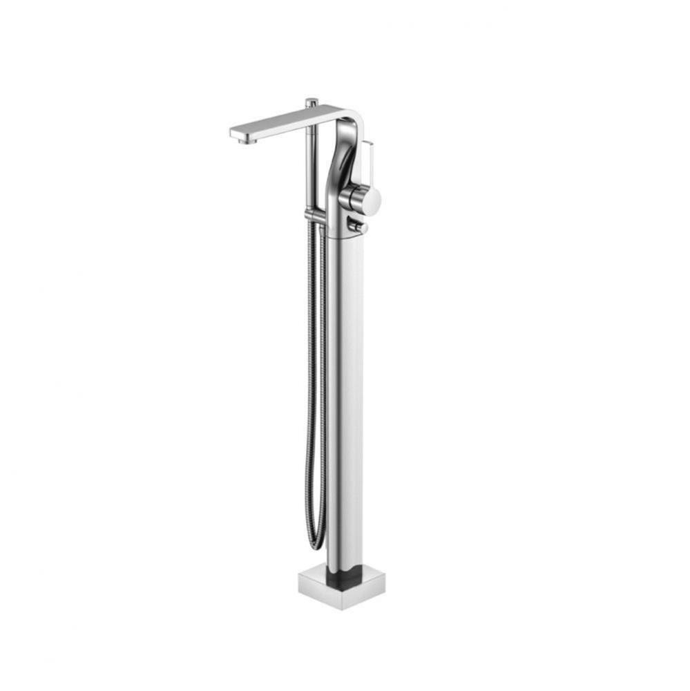 Freestanding Floor Mount Bathtub / Tub Filler With Hand Shower