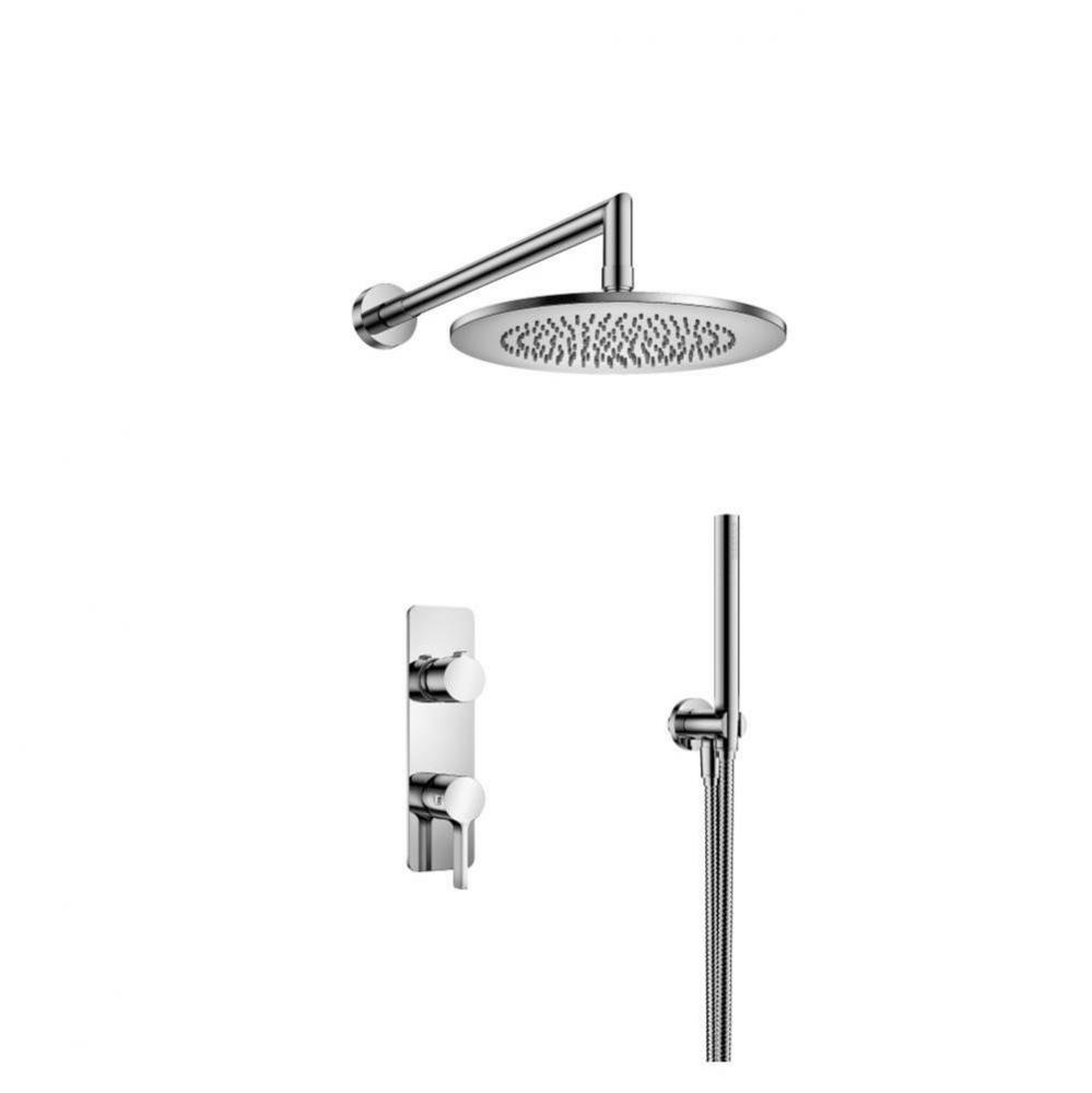 Two Output Shower Set With Shower Head And Hand Held