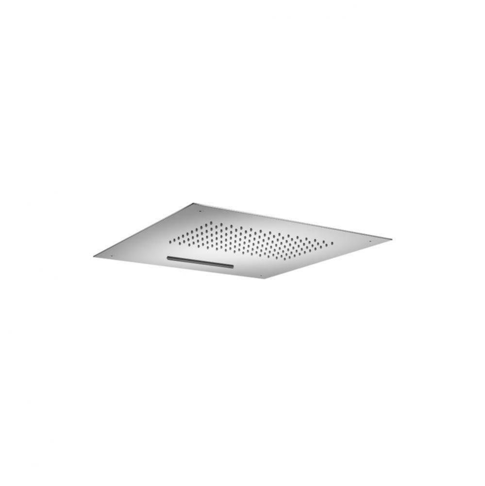 15'' Stainless Steel Flush Mount Rainhead With Cascade Waterfall