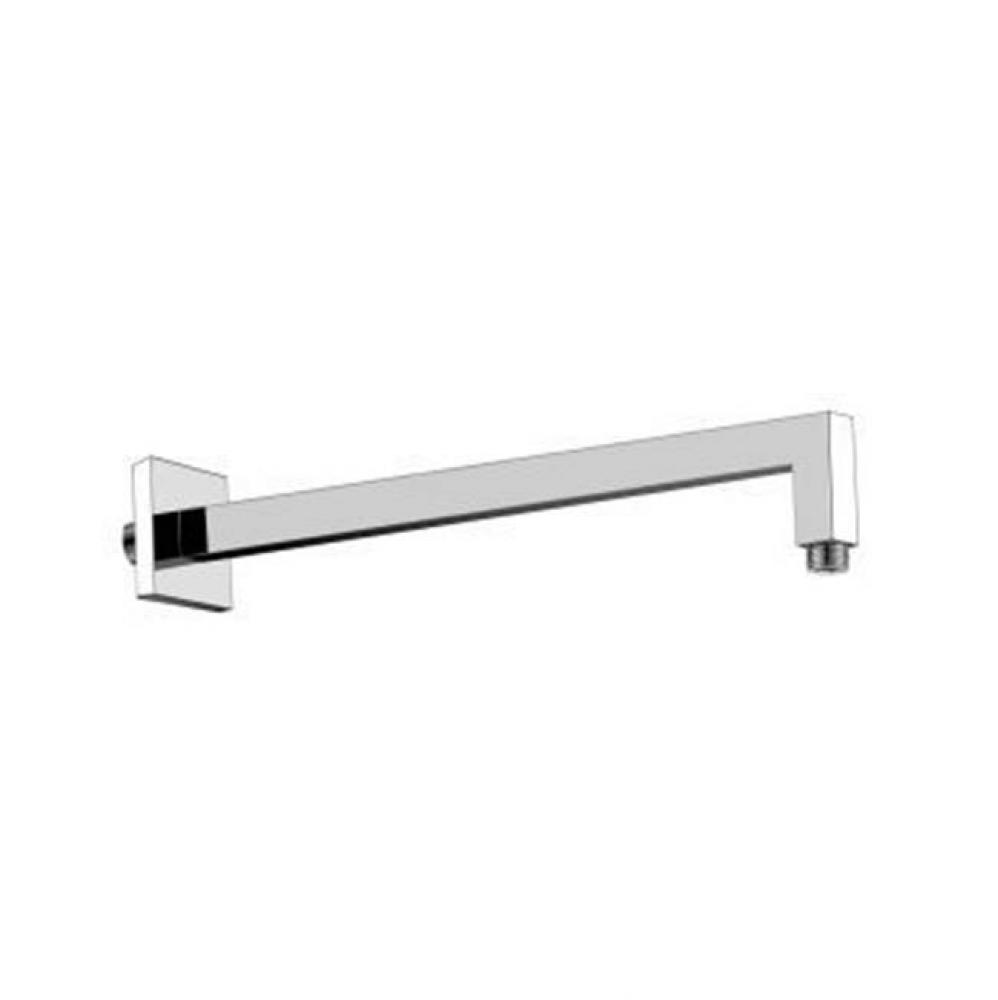 Wall Mount Square Shower Arm - 12'' (300mm) - With Flange