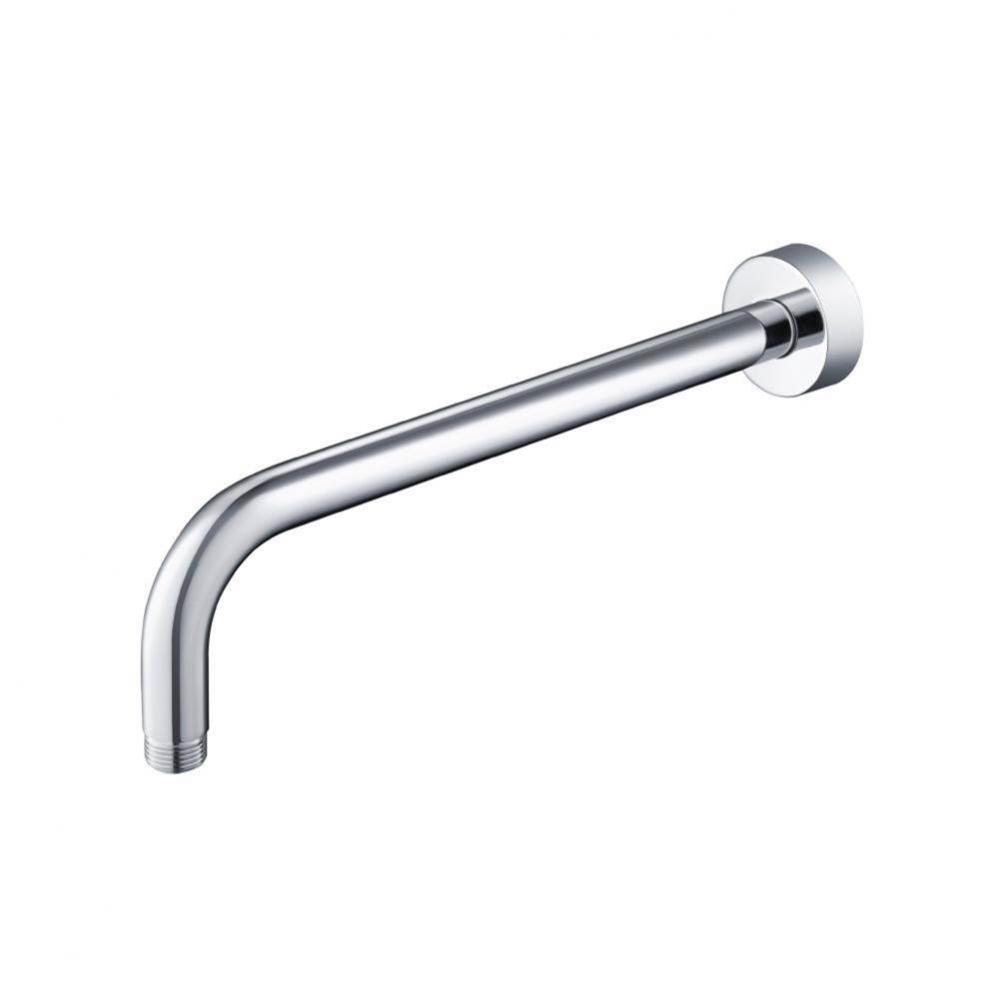 Wall Mount Round Shower Arm - 12'' (300mm) - With Flange