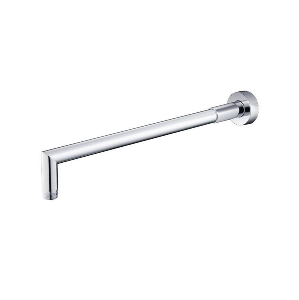 Wall Mount Round Shower Arm - 16'' (400mm) - With Flange