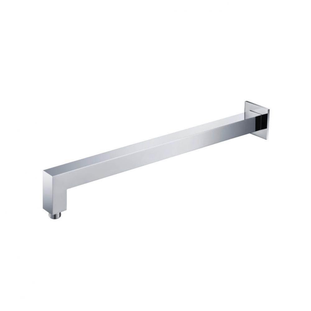 Wall Mount Square Shower Arm - 20'' - With Flange