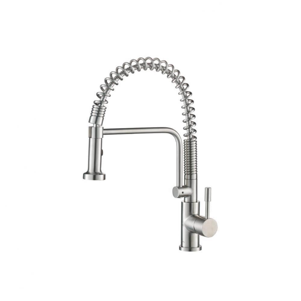 Caso - Semi-Professional Dual Spray Stainless Steel Kitchen Faucet With Pull Out