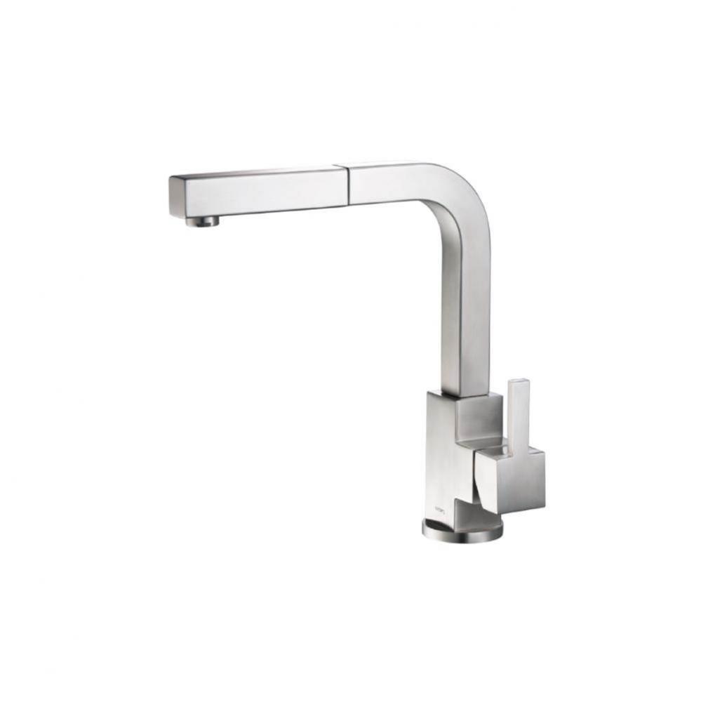 Deus - Dual Spray Stainless Steel Kitchen Faucet With Pull Out