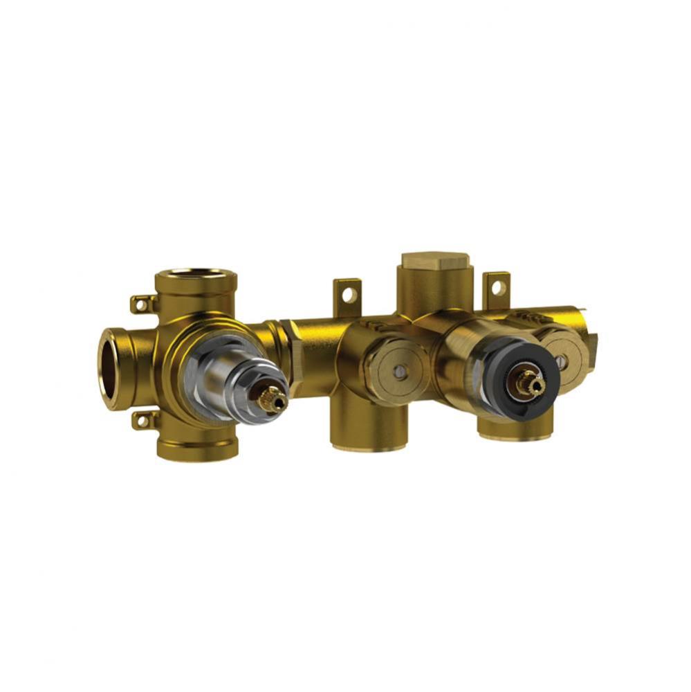 3/4'' Thermostatic Valve - 3 Outputs